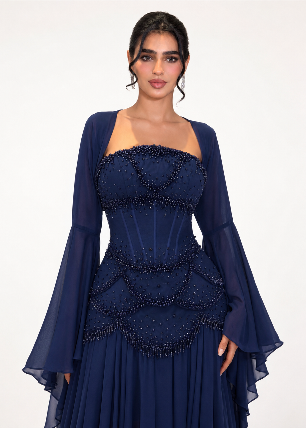 Alara Gown - Navy Blue