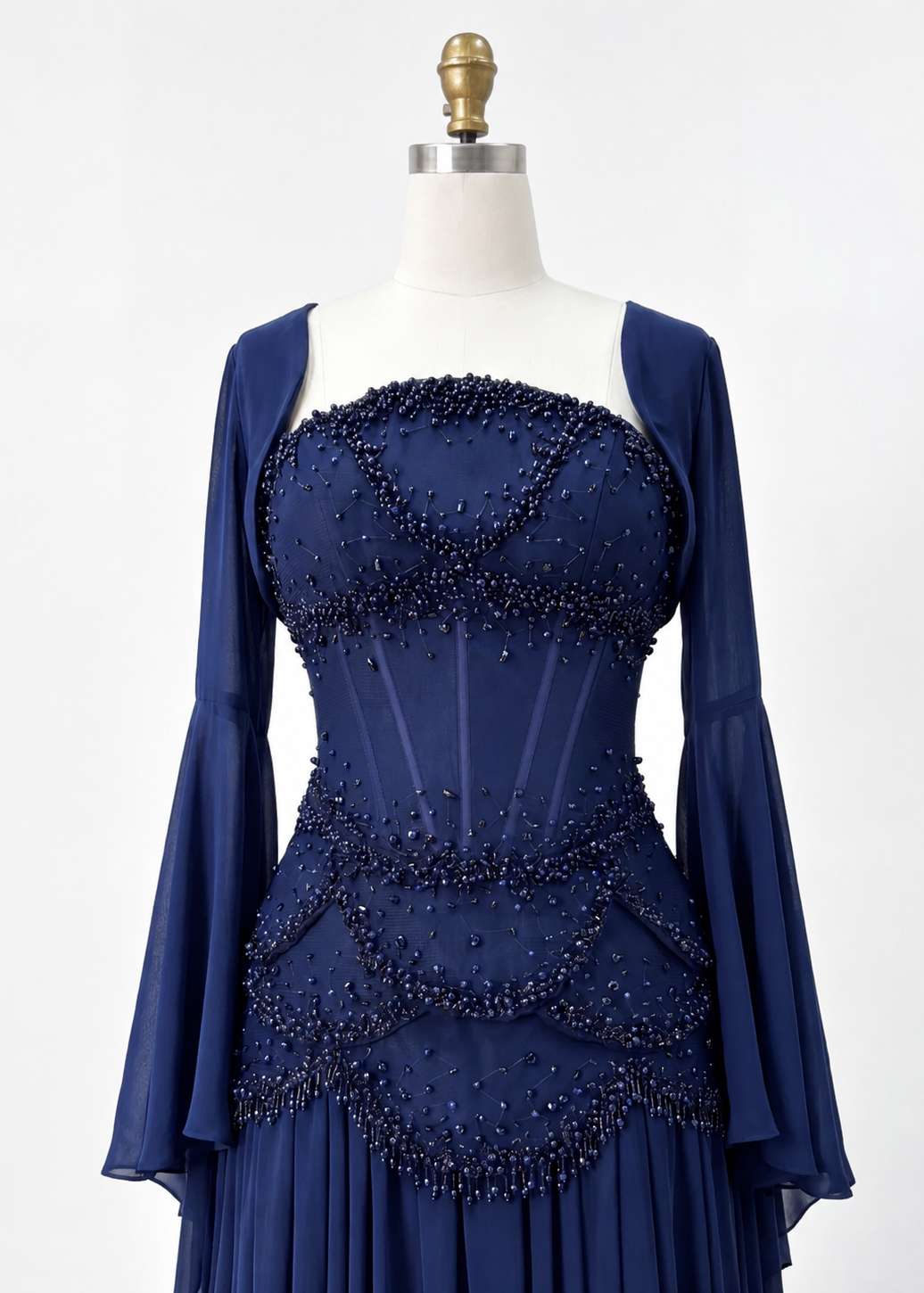 Alara Gown - Navy Blue