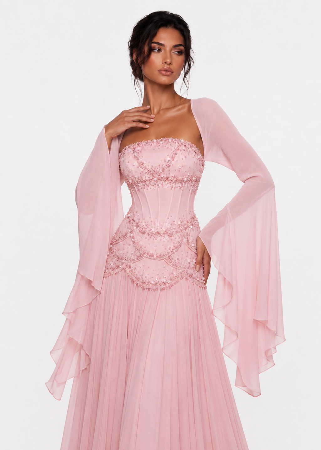 ALARA GOWN - Baby Pink